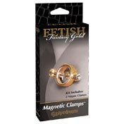 FF Gold Magnetic Nipple Clamps Gold