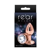 Rear Assets Rose Gold Plug Small Clear