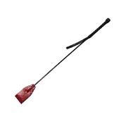 Leather Riding Crop Burgundy/Black