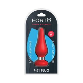 Forto F-21 Tear Drop Sili Plug Med Red