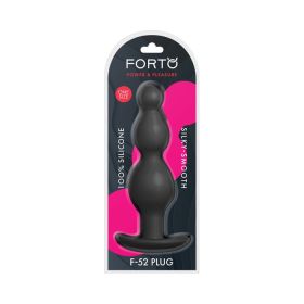 Forto F-52 Cone Beads Silicone Plug Blk