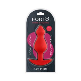 Forto F-78 Pointee Silicone Plug Lrg Red