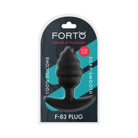 Forto F-83 Spiral Silicone Plug Black