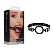 Ouch Adjustable Silicone Ring Gag Black