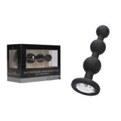 Ouch Silicone Beaded Diamond Plug Blk