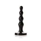 Tantus Ripple Large Beaded Plug Black