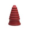 Tantus Cone Ripple Dildo Red BOX