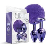 NIXIE Metal Butt Plug Set Pom&Jewel Pu