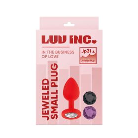 Luv Inc Jp31 Jewel Sml Plug w/3 Gems Red