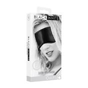 Ouch B&W Satin Eye Mask Blindfold Black