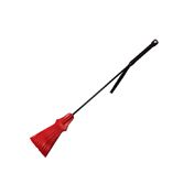 Rouge Tassalled Riding Crop Red