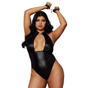 DG Wetlook Teddy & Restraints Blk QS