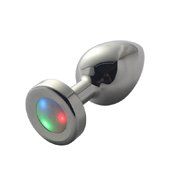 Ple'sur LED Light-Up Metal Anal Plug Sml