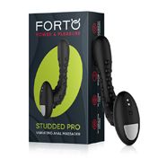 Forto Studded Pro Vibr Anal Massager Blk