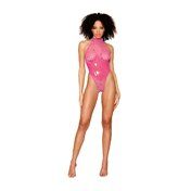 DG Heart Print G-string Teddy Peony M