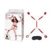LF Bed Spreader 7pc Restraint Set Red