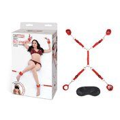 LF Bed Spreader 7pc Restraint Set Red