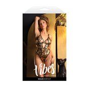 FL Vibes Boujee Cut-Out Foil Bodysuit SM