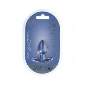 Ouch! Smooth Sili Anal Plug S 2.6in MBlu