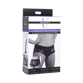Strap U Lace Envy Pegging Set Pur/Blk