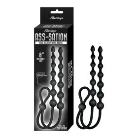 Ass-Sation Dual Silicone Anal Beads Blac