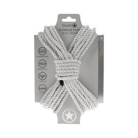 Ouch! Bondage Rope 10m Nylon Silver