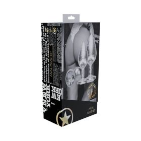 Ouch! NY Metal Anal Plug Set Silver