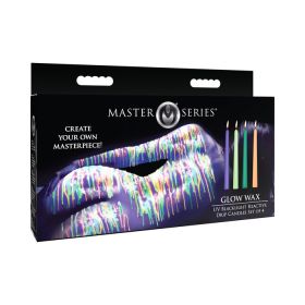 Master Series Glow Wax UV Drip Cand 4pc