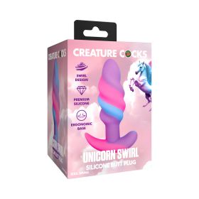 Creature Cocks Unicorn Swirl Sili Plug S