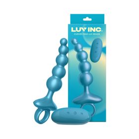 Luv Inc Cr23: Curved Ring Luv Beads Blue