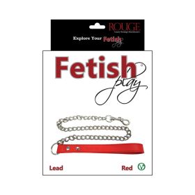 RougeFetish Play Vegan Leash Red