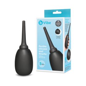 b-Vibe Flexible Silicone Anal Douche Blk
