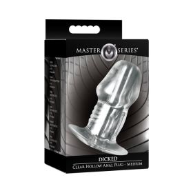 Master Series Dicked Clear Hollow Plug M