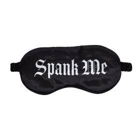 Ouch! Spank Me Printed Mask Satin Black