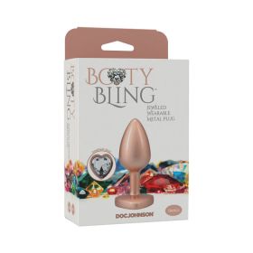 Booty Bling Heart DiamondMetalPlug Gd S