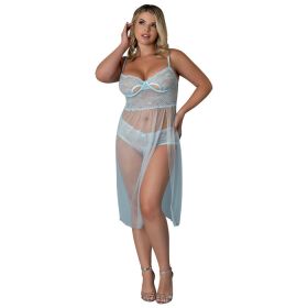 MS Sky Long Chemise & Boy Short Q