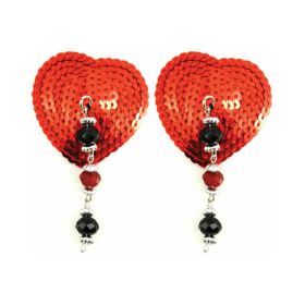 Bijoux de Nip Red Heart Pasties Beads