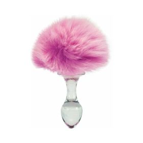 Crystal Delights Magn BunnyTail Plug Pnk
