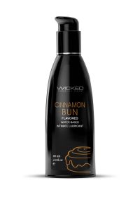 Aqua Cinnamon Bun Flavored Water Based Intimate Lubricant - 2 Fl. Oz.