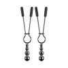 Selopa Beaded Nipple Clamps S.S. Bk Chro