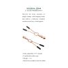 Selopa Beaded Nipple Clamps S.S. Rose Go