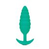 b-Vibe Twist Texture Vibrating Plug Grn