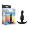 Anal Adventures Silicone Curve Plug Blk