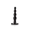 Tantus Ripple Small Beaded Plug Black