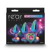 Rear Assets 3pc Plug Kit Rainbow Heart