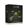 Ouch GITD Hand & Ankle Cuffs Hogtie Grn