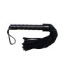 Short Suede Flogger Leather Handle BLK