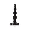 Tantus Ripple Large Beaded Plug Black