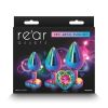 Rear Assets 3pc Plug Kit Rainbow Heart