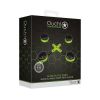 Ouch GITD Hand & Ankle Cuffs Hogtie Grn